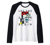 Monopoly Board Retro Let The Games Begin Raglan Baseball Tee