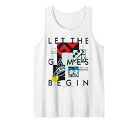 Monopoly Board Retro Let The Games Begin Tank Top