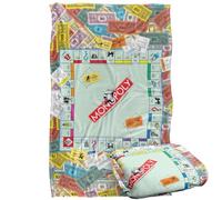 Monopoly Board Silky Touch Super Soft Throw Blanket 91 x 147 Cm