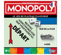 Monopoly, Board set with storage box and large format pawns, French version
