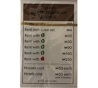 Monopoly Card Pack (Deeds/Titles, Chance, Community Chest) - New Monopoly Currency Symbol
