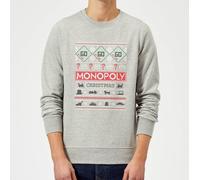 Zavvi Monopoly Christmas Sweatshirt - Grey XL