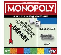 Monopoly, Board set with storage box and large format pawns, French version