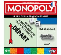 Monopoly, Board set with storage box and large format pawns, French version