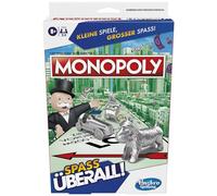 Monopoly Compact Portable Game for 2-4 Players, Travel Game for Kids, Fun Anywhere