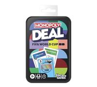 Monopoly Deal FIFA World Cup 2026 Edition Game - Officially Licensed FIFA World Cup Football Card Game for Children - from 8 Years - 2 to 5 Players - 15 Minutes - German Version
