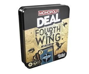 Monopoly Deal Fourth Wing Edition Game in Collectible Tin Box | Officially Licensed Card Game Inspired by the Empyrean Series | 2-5 Players I Ages 8+