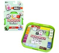 MONOPOLY Diced Game, Easy to Learn Game, Quick Game, Portable Travel Board Game, Fast Game for Kids Ages 8 and Up
