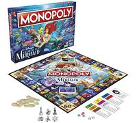 Monopoly: Disney's The Little Mermaid Edition Board Game, Family Games for 2-6 Players, Board Games for Family and Kids Ages 8+, with 6 Themed Monopoly Tokens (Amazon Exclusive)