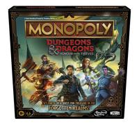 Monopoly Dungeons & Dragons: Honor Among Thieves Game, Inspired by the Movie, D&D Board Game for 2-5 Players