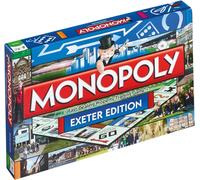 Winning Moves Exeter Monopoly Board Game, Advance to Royal Albert Memorial Museum, Crealy Great Adventure Park or Exeter Cathedral and trade your way to success, makes a great gift for ages 8 plus