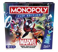 Monopoly Flip Edition: Marvel Board Game | Ages 8 and Up | 2 to 4 Players | Family Board Games for Kids Teens and Adults