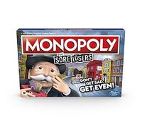 Monopoly for Sore Losers Board Game for Ages 8 and Up, the Game Where it Pays to Lose, Multicolored