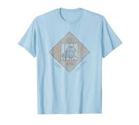 Monopoly Game Board Just Visiting in Jail Distressed Icon T-Shirt, Men, Baby Blue, Large