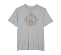 Monopoly Game Board Just Visiting in Jail Distressed Icon T-Shirt, Men's Big and Tall, Heather Grey, 2X Tall