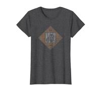 Monopoly Game Board Just Visiting in Jail Distressed Icon T-Shirt, Women, Dark Heather Grey, XX-Large