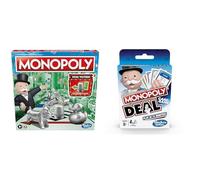 Monopoly Game, Family Board Game for 2 to 6 Players, Monopoly Board Game for Kids Ages 8 and Up, Package May Vary & Deal Card Game