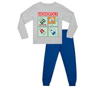 Monopoly Girls And Boys Gaming Pyjamas | Unisex PJs For Boys And Girls | Matching PJs For Family | Grey 5-6 Years