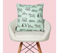 Monopoly Hat Letterpress Square Cushion - 50x50cm - Soft Touch