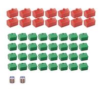 Monopoly Houses & Hotels Set - 32 Green Houses and 12 Red Plastic Hotels Replacement Parts for Monopoly Classic, Durable Game Pieces & Board Game Accessories for Game Night (House Set)
