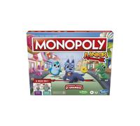 Hasbro Gaming Monopoly Junior Board Game, 2-Sided Game Board, 2 Games in 1, Monopoly Game for Younger Kids; Kids Games, Junior Games (French Version)