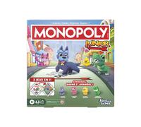 Monopoly Junior 2 in 1 Square (2026 Edition), Board Game, Reversible Board, 2 to 4 Players, 20 Min, French Version, from 4 years old