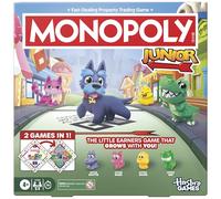 Monopoly Junior Board Game (2026 Edition) | 2 Games in 1 for Younger Kids, 2-Sided Board | Ages 4+ | 2-4 Players | 20 Mins. | Gifts for Preschoolers - English Version