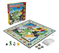 Monopoly Junior Game, Monopoly Board Game for Kids, Family Game for 2-4 Players, Multicolor