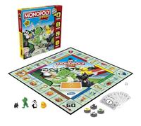 Monopoly Junior Game, Monopoly Board Game for Kids, Family Game for 2-4 Players, Multicolor