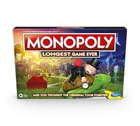 Monopoly Longest Game Ever, Classic Monopoly Gameplay with Extended Play, Monopoly Board Game for Ages 8 and Up (Amazon Exclusive), Multicolor