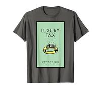 Monopoly Luxury Tax Pay 75,000 Playing Card T-Shirt