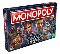 Monopoly Marvel Studios' Black Panther: Wakanda Forever Edition Board Game for Families and Kids Ages 8+, Game for 2-6 Players, (F5405)