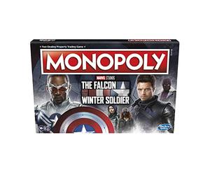 Monopoly Marvel Studios The Falcon and The Winter Soldier Edition, Board Game for 2-6 Players, Ages 14 and Above