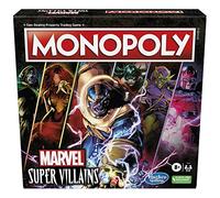 Monopoly Marvel Super Villains Edition Board Game, Ages 8+, Family Strategy Game with 6 Villain Tokens