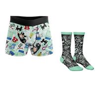 Monopoly mens Lounge Set With Tee & Lounge Pant in Gift Box, Multiple Designs in S, M, L and Xl, 2-piece Set Monopoly, M