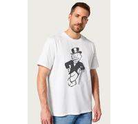 Monopoly Men's Man Cane Lean T-Shirt in White | Size: XL Monopoly White XL