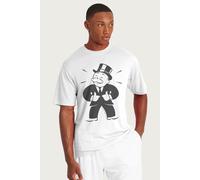 Monopoly Men's Man Thumbs Up T-Shirt in White | Size: XL Monopoly White XL