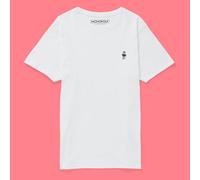 Monopoly Mr Embroidered T-Shirt - White | Size: XL Monopoly White XL