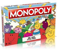 Winning Moves Mr Men and Little Miss Monopoly Board Game, Advance to Mr Tickle, Little Miss Splendid and Mr Sneeze, gift for players aged 8+