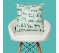 Monopoly Pieces Letterpress Square Cushion - 60x60cm