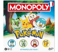 Monopoly Pokémon Edition Board Game - French Version, 4 Players, Age 8+