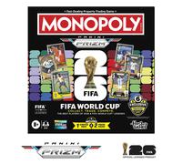 Monopoly Panini Prizm: FIFA World Cup Game I Football Board Game with Monopoly Panini Prizm FIFA World Cup 2026 Trading Cards I Ages 8+ - English Version