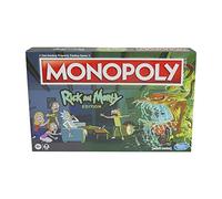 Monopoly: Rick and Morty Edition Board Game, Cartoon Network Game for Families and Teens 17+, Includes Collectible Monopoly Tokens (Amazon Exclusive)