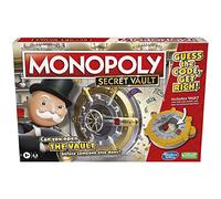 MONOPOLY Secret Vault Board Game for Kids Ages 8 and Up, Family Board Game for 2-6 Players, Includes Vault