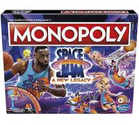 MONOPOLY: Space Jam A New Legacy Edition Family Board Game, Strategy Game, Kids Ages 8 and Up, Lebron James Space Jam Game, Shoot Hoops