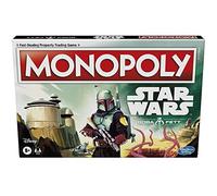 MONOPOLY: Star Wars Boba Fett Edition Board Game for Kids Ages 8+, Inspired by The Star Wars Movies and The Mandalorian TV Series