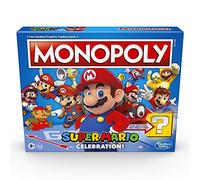 Monopoly Super Mario Celebration Edition Board Game for Super Mario Fans for Ages 8 and Up With Video Game Sound Effects, Multicolor