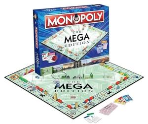 MONOPOLY THE MEGA EDITION BOARD GAME - NEW - FREE UK POSTAGE