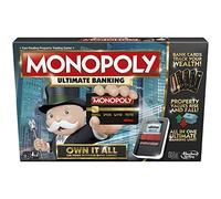 Monopoly Ultimate Banking Edition Board Game for Families and Kids Ages 8 and Up, Electronic Banking Unit (Amazon Exclusive)
