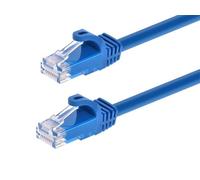 Monoprice 0.5-Feet FLEXboot Series 24AWG Cat6 550MHz UTP Ethernet Bare Copper Network Cable, Blue (109789)